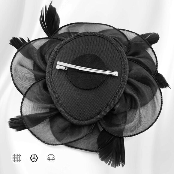 Fascinators For Women Girls Feather Flower Fascinator Headwear 3422